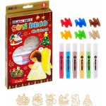 Barvy na sklo vánoční 6 ks 10,5 ml + 6 sklíček – Zboží Mobilmania