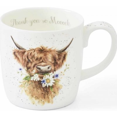 Wrendale porcelánový hrnek velký Thank you s býkem 400 ml – Zboží Mobilmania