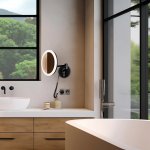 Nimco ZK 20265 90 kosmetické LED zrcátko černé – Hledejceny.cz