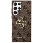 Guess PU 4G Metal Logo Samsung Galaxy S24 Ultra hnědé – Sleviste.cz