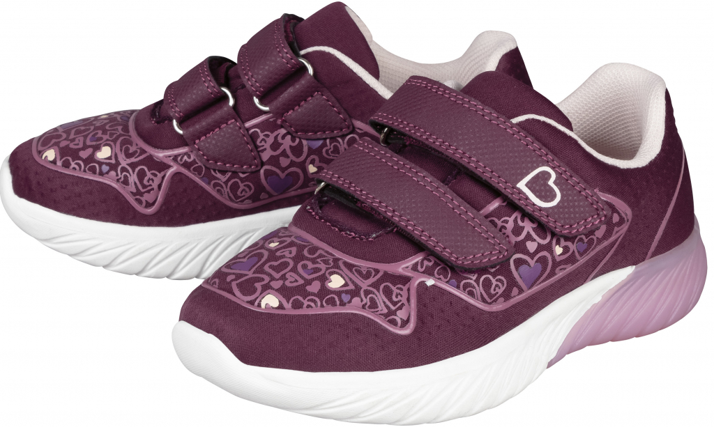 Lupilu blikající boty fialová
