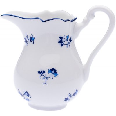 Český porcelán Dubí Mlékovka, 250 ml, modrá házenka – Zboží Dáma