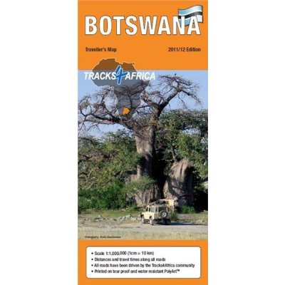 Botswana mapa odolná