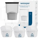 Wessper D2 Borosilicate 3 l černá + filtry 10 ks – Hledejceny.cz