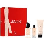 Giorgio Armani Sí EDP 50 ml + EDP 15 ml + tělové mléko 75 ml dárková sada – Hledejceny.cz