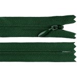 Spirálový zip skrytý YKK No 4 délka 60 cm, střední, 153 zelená tmavá – Hledejceny.cz