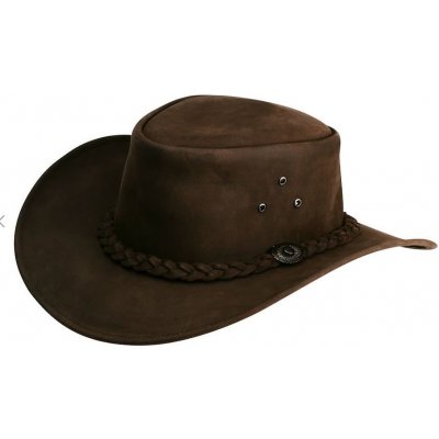 Randol´s Westernový klobouk kožený Oiled hnědý – Zboží Mobilmania