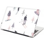 Sablio Samolepka na notebook Lyžaři - 29x20 cm – Zboží Živě