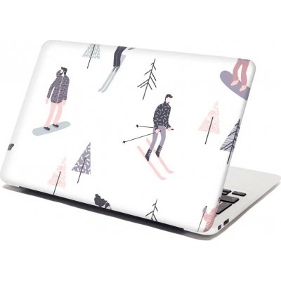 Sablio Samolepka na notebook Lyžaři - 29x20 cm – Zboží Živě
