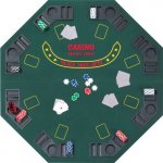 buffalo Deska poker Octagon skládací 125 x 125 x 2,5 cm – Zboží Dáma