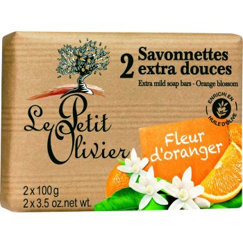 Le Petit Olivier mýdlo Pomerančový květ 2 x 100 g