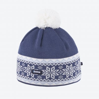Kama pletená merino čepice A116 světle modrá – Zboží Mobilmania