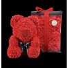 Květina Medvídárek BIG Romantic medvídek z růží 40cm dárkově balený - světle červený