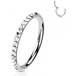 Šperky4U segment kruh helix cartilage tragus piercing titan TIT1139-1208