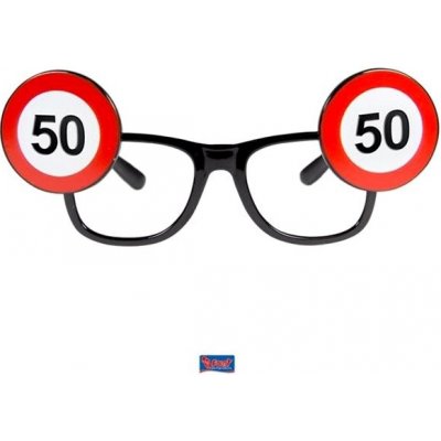 Folat Párty brýle číslo 50 dopravní značky – Zboží Mobilmania