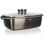 Banquet Pekáč 40x22x16,5cm nepřiln.povrch METALLIC PLATINUM s aroma knobem – Zboží Dáma