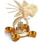 MFP svícen točící dřevěný 16x15x17,5cm BD-21611CP 8885968 – Hledejceny.cz