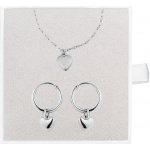 Franco Bene Srdíčkový set náušnice a náramek stříbrný 2257 – Sleviste.cz