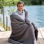 decoDoma Beránková deka Sandra šedá 140x200 – Hledejceny.cz