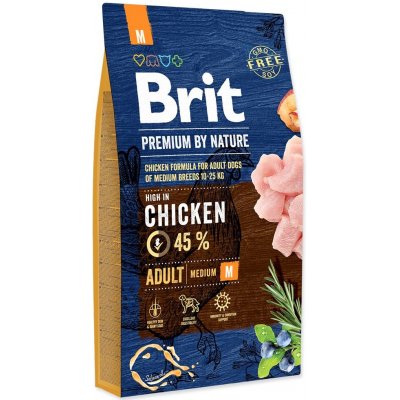 Brit Premium by Nature Adult M 8 kg – Zboží Mobilmania