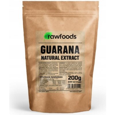 Rawfoods Guarana Extract v prášku 200 g – Hledejceny.cz