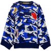 Dámský svetr a pulovr #VDR Camouflage svetr Blue