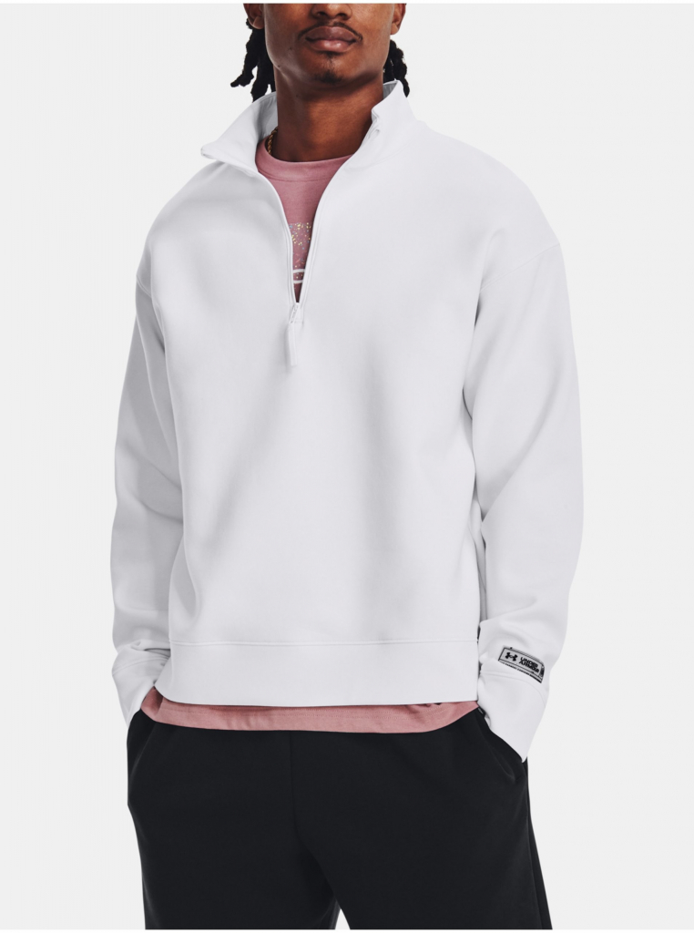 Under Armour UA Summit Knit 1/2 Zip bílá