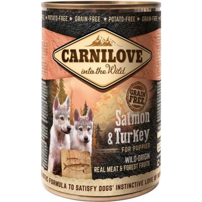 Carnilove Dog Wild Meat Salmon & Turkey for Puppies 6 x 400 g – Hledejceny.cz