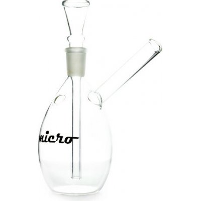 Micro Skleněný bong 14 cm průhledný – Zboží Mobilmania