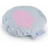 Hřejivý polštářek BocioLand Malý nahřívací polštářek s třešňovými pecičkami Mráček růžový/šedý