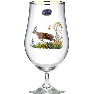 Crystalex Sklenice na pivo Srnka 550 ml – Zboží Mobilmania