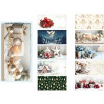 Obálka vánoční DL 220 x 110 mm mix motivů – Sleviste.cz