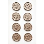 Galeria Papieru Vosková ozdobná srdce - 8 ks růžová – Hledejceny.cz