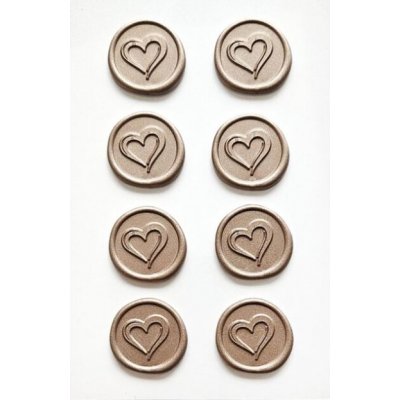 Galeria Papieru Vosková ozdobná srdce - 8 ks růžová – Hledejceny.cz