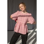 Oneday BETTY halenka kostkovaná růžová – Zboží Dáma