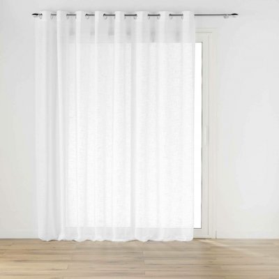 Douceur d'intérieur Široká záclona s efektem lnu, HALTONA, 300 x 240 cm bílá – Hledejceny.cz
