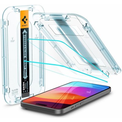 Spigen Glass tR EZ Fit 2 Pack, transparency - iPhone 15 Plus AGL06883 – Zboží Živě