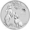 The Perth Mint Australia Stříbrná mince Australská Lunární Série III. 2023 Králík 2 oz