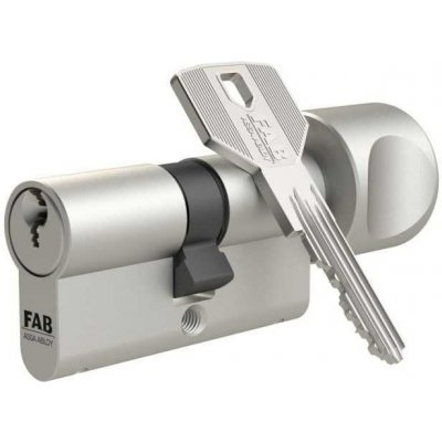 Assa Abloy FAB 3.02/BDKvNs 50+45K 5KL. s knoflíkem velkým NIKL – Hledejceny.cz