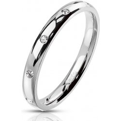 Mabell Dámský prsten z chirurgické oceli FLORETTE CZ221R M6822S-3 5C45