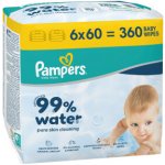 Pampers Aqua Soft Touch čistící ubrousky 6 x 60 ks – Sleviste.cz