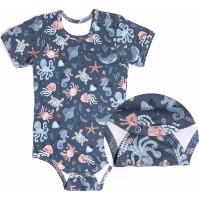 ESITO Rostoucí bodyčko pro miminka Mořský svět šedá – Hledejceny.cz