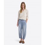 Timezone dámské volné letní kalhoty tapered fit Modrá – Zboží Dáma
