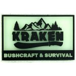 JUBÖ Nášivka KRAKEN Bushcraft & Survival 8x5 cm fluorescentní – velcro – Hledejceny.cz