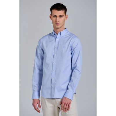 Gant slim pinpoint Oxford CLU BD modrá – Zbozi.Blesk.cz