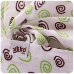 Kikko Bambusová osuška 90x100 cm Lime Spirals – Zboží Dáma
