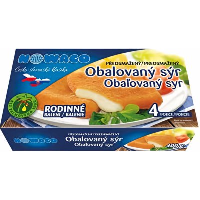 Nowaco Sýr obalovaný předsmažený rodinné balení 400 g – Zboží Dáma