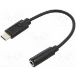 Delock 65842 stereo,USB 2.0 Jack 3,5mm 3pin zásuvka,USB C vidlice – Zboží Živě