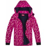 Wolf bunda B2366 tmavě růžová se zlatými kometami – Zboží Mobilmania