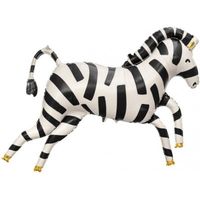 PartyDeco Balonek fóliový Zebra 115 cm – Zboží Dáma